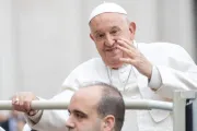 Papa Francisco na audiência geral de ontem (20) no Vaticano.