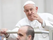 Papa Francisco na audiência geral de ontem (20) no Vaticano.