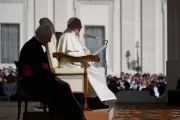 Papa Francisco em audiência geral na praça de São Pedro, no Vaticano.