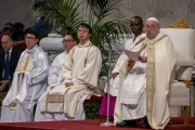 Papa Francisco fala hoje (24) na Solenidade de Cristo Rei  na basílica de São Pedro, no Vaticano.