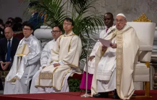 Papa Francisco fala hoje (24) na Solenidade de Cristo Rei  na basílica de São Pedro, no Vaticano.