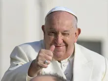 Papa Francisco em audiência geral na praça de São Pedro, no Vaticano, em 13 de novembro de 2024.