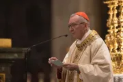 O secretário de Estado da Santa Sé, cardeal Pietro Parolin, na basílica de São Pedro, no Vaticano.