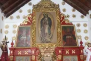 Retábulo do altar-mor da basílica menor de Nossa Senhora de Guadalupe em El Carrizal, no Estado de Falcón, Venezuela.