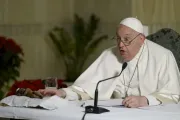 Papa Francisco faz discurso do Ângelus ontem (22) por meio de transmissão ao vivo de vídeo de sua residência na Casa Santa Marta, no Vaticano, devido a um resfriado.