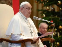 Papa Francisco hoje (9) em audiência com o Corpo Diplomático acreditado junto à Santa Sé, no Vaticano.