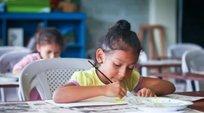 Crianças em escola no Equador ?? 