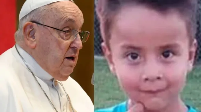 Papa Francisco e  Loan Danilo Peña. ?? 