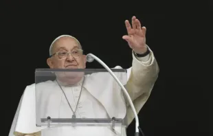 Papa Francisco hoje (19) em oração do Ângelus no Vaticano.