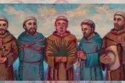 Cinco missionários franciscanos espanhóis, frei Pedro de Corpa, frei Blas Rodríguez, frei Miguel de Añon, frei Antonio de Badajóz e frei Francisco de Veráscola, que sofreram o martírio no atual Estado da Geórgia, EUA, em 1597.