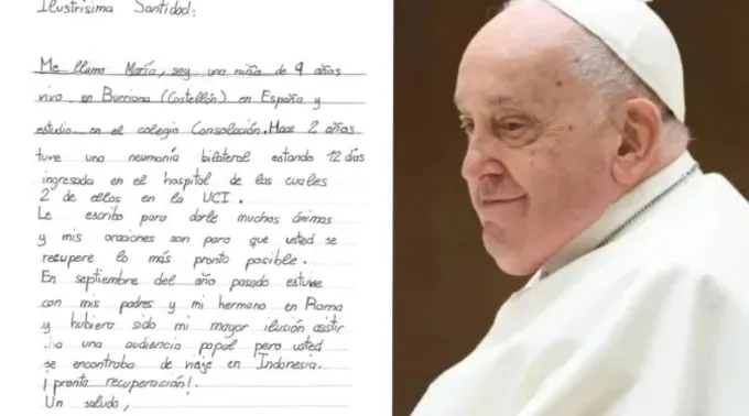 Carta enviada por María ao papa Francisco ??