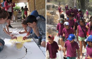 Atividades durante os acampamentos de verão 