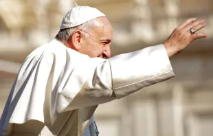 Papa Francisco durante a Audiência Geral no Vaticano.