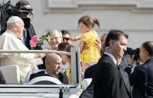 Papa Francisco na Audiência Geral desta quarta-feira.