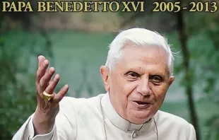 Imagem do selo comemorativo do pontificado de Bento XVI