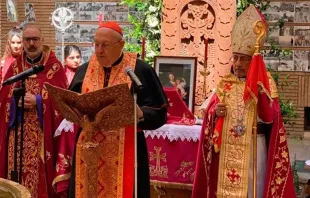 O cardeal Sandri na divina liturgia pelo 106º aniversário do genocídio armênio. Crédito: Vatican News