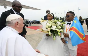 Chegada do papa Francisco à República Democrática do Congo