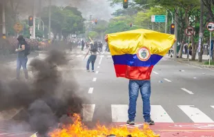 Manifestação da Greve Nacional na Colômbia (2021