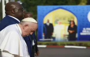 Papa Francisco com o presidente da República Democrática do Congo