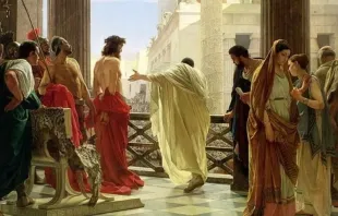 Jesus diante de Pilatos no "Ecce Homo", de Antonio Ciseri