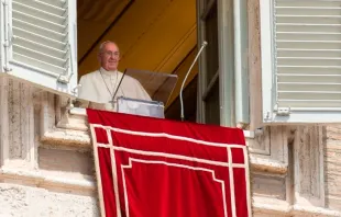 Papa Francisco durante a oração do Ângelus.