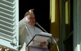 Papa Francisco no Ângelus de hoje. Captura Youtube