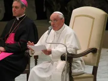 O Papa Francisco na Sala Paulo VI 