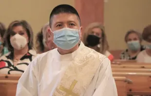 Frei Daniel Bae durante sua ordenação sacerdotal. Crédito: Diocese de Cartagena (Espanha).