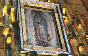 Virgem de Guadalupe na nova Basílica.