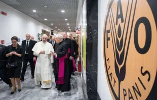 Papa Francisco na sede da FAO.