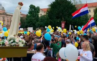 A Marcha pela Vida em Zagreb, Croácia. Crédito: Pamela Delgado