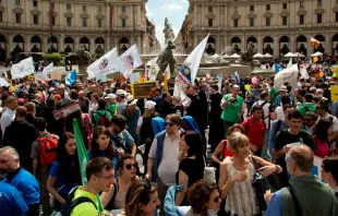 Marcha pela Vida 2017, em Roma.