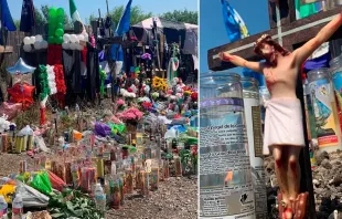 Memorial para migrantes mortos em San Antonio