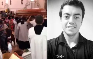 Uma imagem da Missa de funeral de Juan Carlos Huizar. Crédito: Facebook Seminário Diocesano de Guadalajara