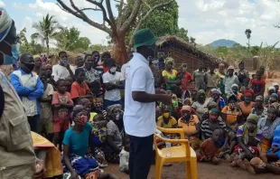 Campo de refugiados na província de Cabo Delgado, Moçambique (2020