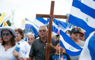 Peregrinação em apoio a bispos na Nicarágua em 2018