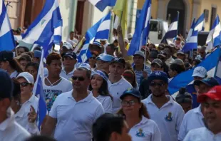 Protestos nas ruas da Nicarágua em 2018