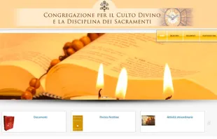 Novo site da Congregação para o culto divino e a Disciplina dos Sacramentos