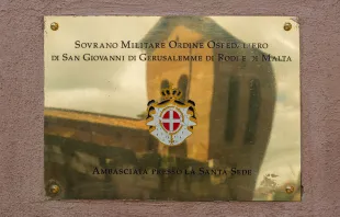 Fachada da Embaixada da Ordem de Malta no Vaticano.