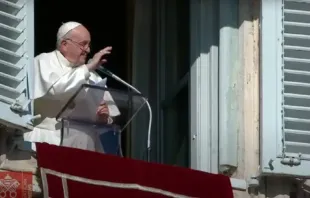 Papa Francisco na oração do Ângelus em 12 de dezembro de 2021. Crédito: Captura de vídeo