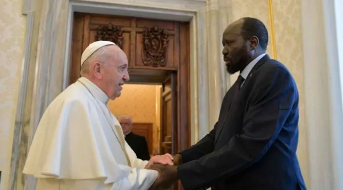 Papa-Francisco-Salva-Kiir-Vatican-Media-25122019.jpg ?? 