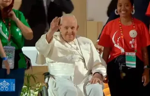 Papa Francisco na vigília com os jovens da JMJ Lisboa 2023