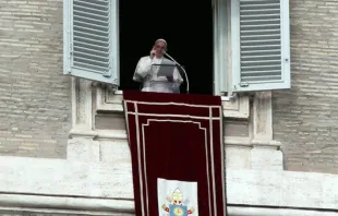 Papa Francisco durante o Ângelus.