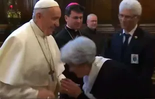 Papa Francisco durante a visita a Loreto –