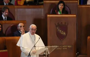 Papa Francisco na Prefeitura de Roma.