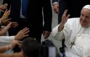 Papa Francisco durante audiência geral na Sala Paulo VI, agosto de 2022