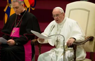 Papa Francisco durante a Audiência Geral.