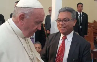 Encontro do Papa Francisco com Héctor Marín Rossel 