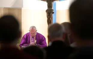 Papa Francisco celebra Missa na Casa Santa Marta.