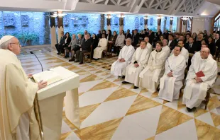 Papa Francisco durante a sua homilia.